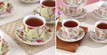 Cup & saucer YA-83, mewah dan menawan